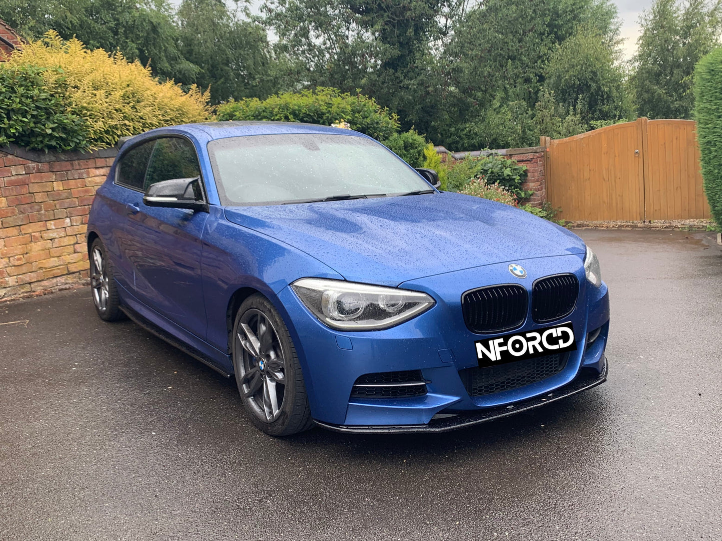 BMW 1 Series M135i Pre-Facelift Pre-LCI (F20/F21) Full Body Kit - Splitter, Side Skirts, Rear Spats, Rear Diffuser, Gloss Black Spoiler & Kidney Grilles, M Performance Style Mirror Covers - Direct Fit, No Paint, UK