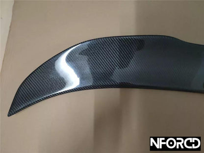 BMW 2 Series F22 & M2 F87 2014-2018 Rear Boot Lid/Trunk Lid Lip Spoiler - Carbon Fibre/Carbon Fiber or Gloss Black Ducktail Decklid Wing - Fits M235i Coupe - Performance Tailgate Edge Spoiler