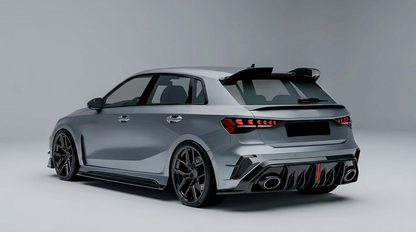 Audi RS3 8Y.5 Facelift Carbon Fibre Rear Diffuser With LED