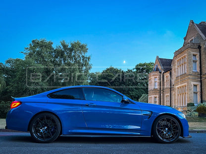 Basic Carbon Performance Style Dry Carbon Fibre Side Skirts / Extensions for BMW M3 M4 (F80 F82 F83) - Pre-Preg Carbon Aero - Fits 2014-2019 - BC99889