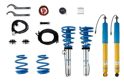 Bilstein B16 Coilover Kit for BMW 3 Series E46 (323i, 325i, 328i, 330i) - Height Adjustable, 10-Stage Damping - Monotube Suspension - Part 49-135121