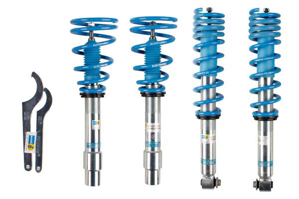 Bilstein B14 PSS Coilover Suspension Kit for BMW 5 Series E60 (520d 520i 523i 525d 525i 528i 530d 530i 535d 535i 540i 545i 550i) - Height Adjustable 30-50mm - Part 47-111165