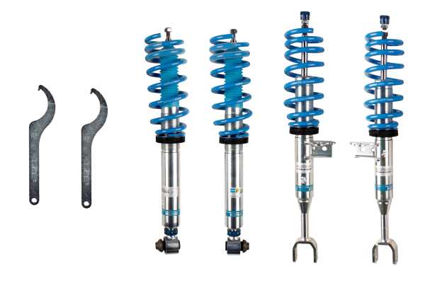 Bilstein B16 PSS10 Coilover Kit 48-177580 for BMW F10 5 Series & F06 6 Series (520d 520i 523i 525d 528i 530d 530i 535d 535i 550i 640i 640d 650i) - Height & Damping Adjustable, 10-30mm Lowering, Non-EDC