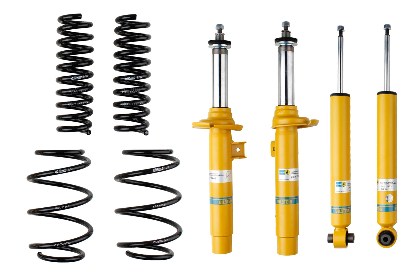 Bilstein B12 Pro-Lift Suspension Lift Kit for BMW X1 F48 2014-2018 - Raised Ride Height Shocks & Springs | Spring & Damper Upgrade - Fits xDrive 20d 20i 25d 25i 25e - Part 46-275189