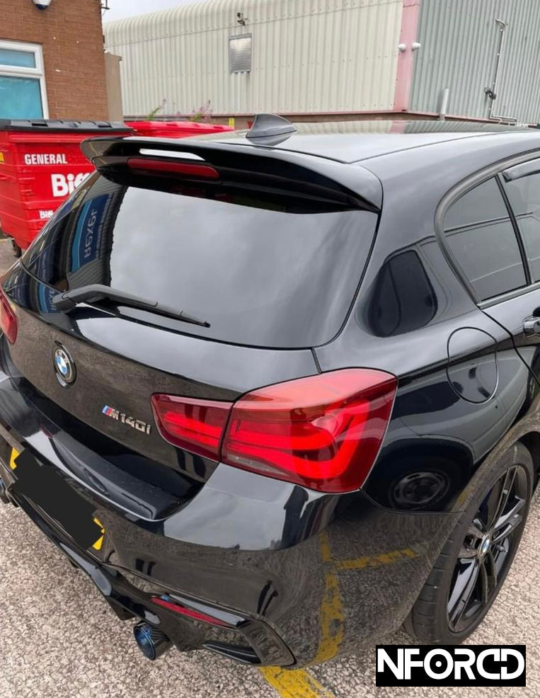 BMW 1 Series F20 F21 Rear Lip Spoiler – Gloss Black Boot Lip Tailgate Wing (2011-2019) Hatchback | OEM Style Trunk Lip for M Sport, M135i, M140i | F2x ABS Upgrade