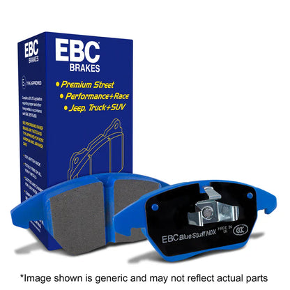 EBC Brakes Bluestuff NDX Front Pads DP51946NDX for ATE Calipers - Audi S3 8P, TT Mk2 8J, TTS 8J & VW Golf R Mk6 2.0 TFSI/TSI - Performance Uprated Street/Fast Road & Track Day Front Disc Brake Pads