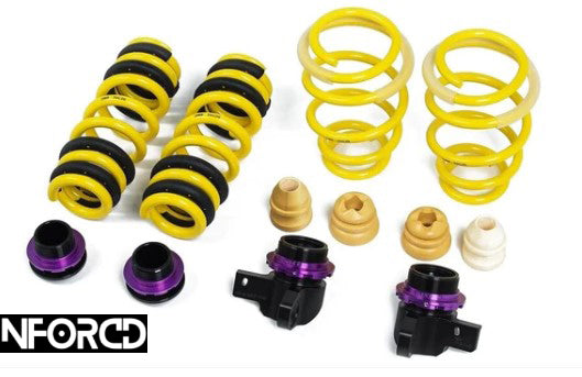 KW HAS Height Adjustable Lowering Springs for BMW M3 G80/G80 Comp, M4 G82/G82 Comp & M2 G87 (S58) - Threaded Sleeve Coilover Conversion Drop/Stance Kit, OE Damper & Adaptive M/EDC Compatible