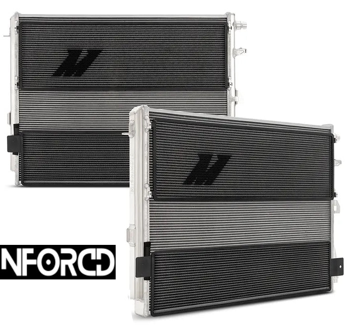 Mishimoto BMW S58 Heat Exchanger for M2 (G87), M3 (G80/G81) & M4 (G82/G83) - Direct-Fit Dual-Pass Aluminum Charge Cooler / Intercooler Radiator FMHE | G8X Performance Cooling Upgrade | Lifetime Warranty