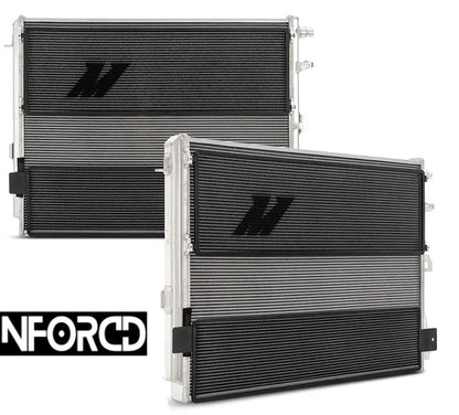 Mishimoto BMW S58 Heat Exchanger for M2 (G87), M3 (G80/G81) & M4 (G82/G83) - Direct-Fit Dual-Pass Aluminum Charge Cooler / Intercooler Radiator FMHE | G8X Performance Cooling Upgrade | Lifetime Warranty