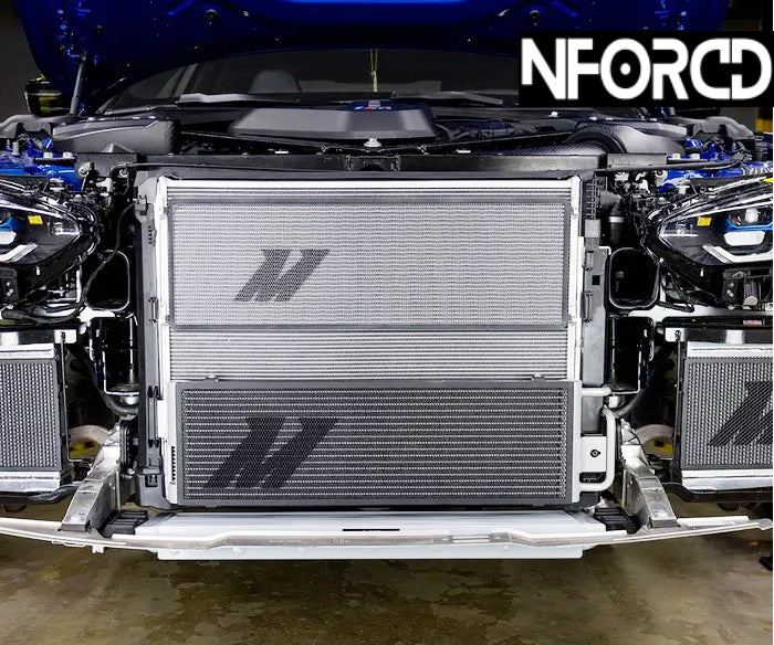Mishimoto BMW S58 Heat Exchanger for M2 (G87), M3 (G80/G81) & M4 (G82/G83) - Direct-Fit Dual-Pass Aluminum Charge Cooler / Intercooler Radiator FMHE | G8X Performance Cooling Upgrade | Lifetime Warranty
