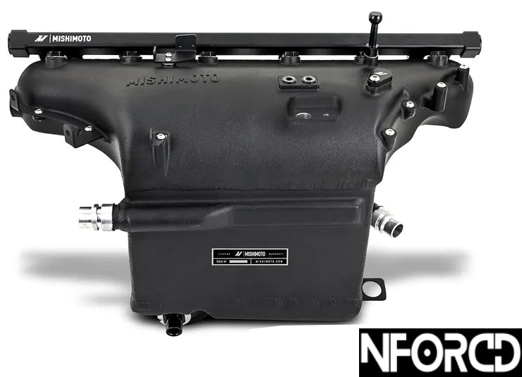 Mishimoto S58 Charge Air Cooler Inlet Manifold for BMW G87 M2, G80/G81 M3, G82/G83 M4  Port Injection Ready PFI Fuel Rail  Bar-and-Plate Intercooler Manifold Upgrade