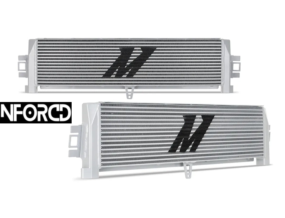 Mishimoto BMW S58 Engine Oil Cooler Kit - Direct-Fit Uprated Bar-and-Plate Aluminium Oil Radiator/Heat Exchanger for G80 M3, G82/G83 M4, G87 M2 (2021+, Comp & xDrive) - 41% Larger Core, Heavy-Duty Track-Ready OEM Replacement