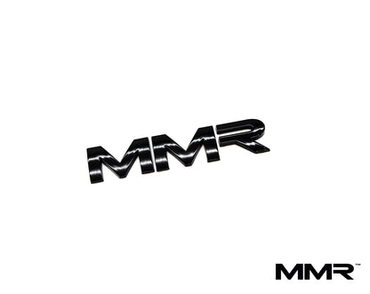 MMR 100mm Car Badge Emblem – OEM-Style Universal Stick-On Logo, Injection-Moulded ABS, 3M Self-Adhesive – Chrome or Gloss Black – Grille/Grill, Boot/Trunk, Fender/Wing, Interior Replacement Insignia (MMR35-1501/1502)