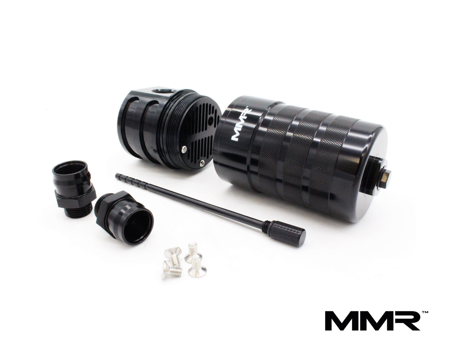 MMR Performance N55 3.0 Turbo Oil Catch Can / Air Oil Separator AOS Kit - BMW F2x F3x F20 F21 F22 F23 F30 F31 F32 F33 M135i M235i 335i 435i - Baffled PCV Crankcase Breather Catch Tank, Direct-Fit - MMR17-0501FK (2015-2019)