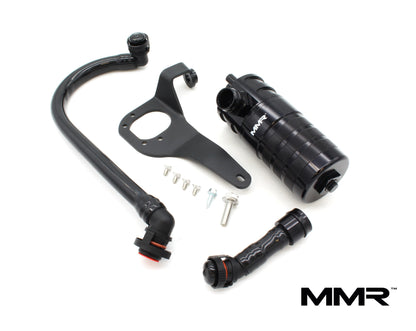 MMR Performance N55 3.0 Turbo Oil Catch Can / Air Oil Separator AOS Kit - BMW F2x F3x F20 F21 F22 F23 F30 F31 F32 F33 M135i M235i 335i 435i - Baffled PCV Crankcase Breather Catch Tank, Direct-Fit - MMR17-0501FK (2015-2019)