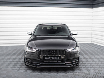 Maxton Design - FRONT SPLITTER V.1 AUDI S4 / A4 S-LINE B8 FL