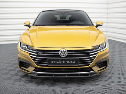 Maxton Design - Front Splitter V.2 Volkswagen Arteon R-Line Sedan / Shooting Brake Mk1