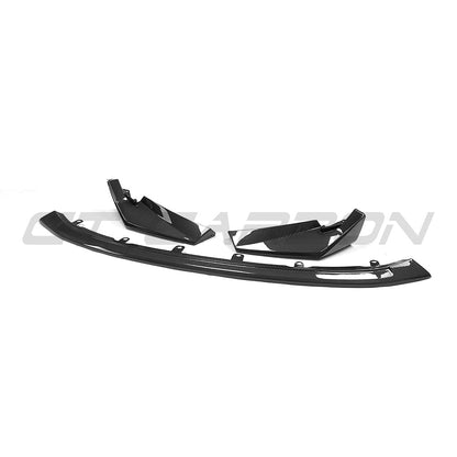 BMW M3/M4 G80 G81 G82 G83 Front Lip Splitter Spoiler – CSL Look M Performance Style – Pre-Preg Carbon Fibre 3-Piece Chin Spoiler/Valance – G8X Aero Upgrade 2021+ | Front Bumper Lip | Dry Carbon Fiber