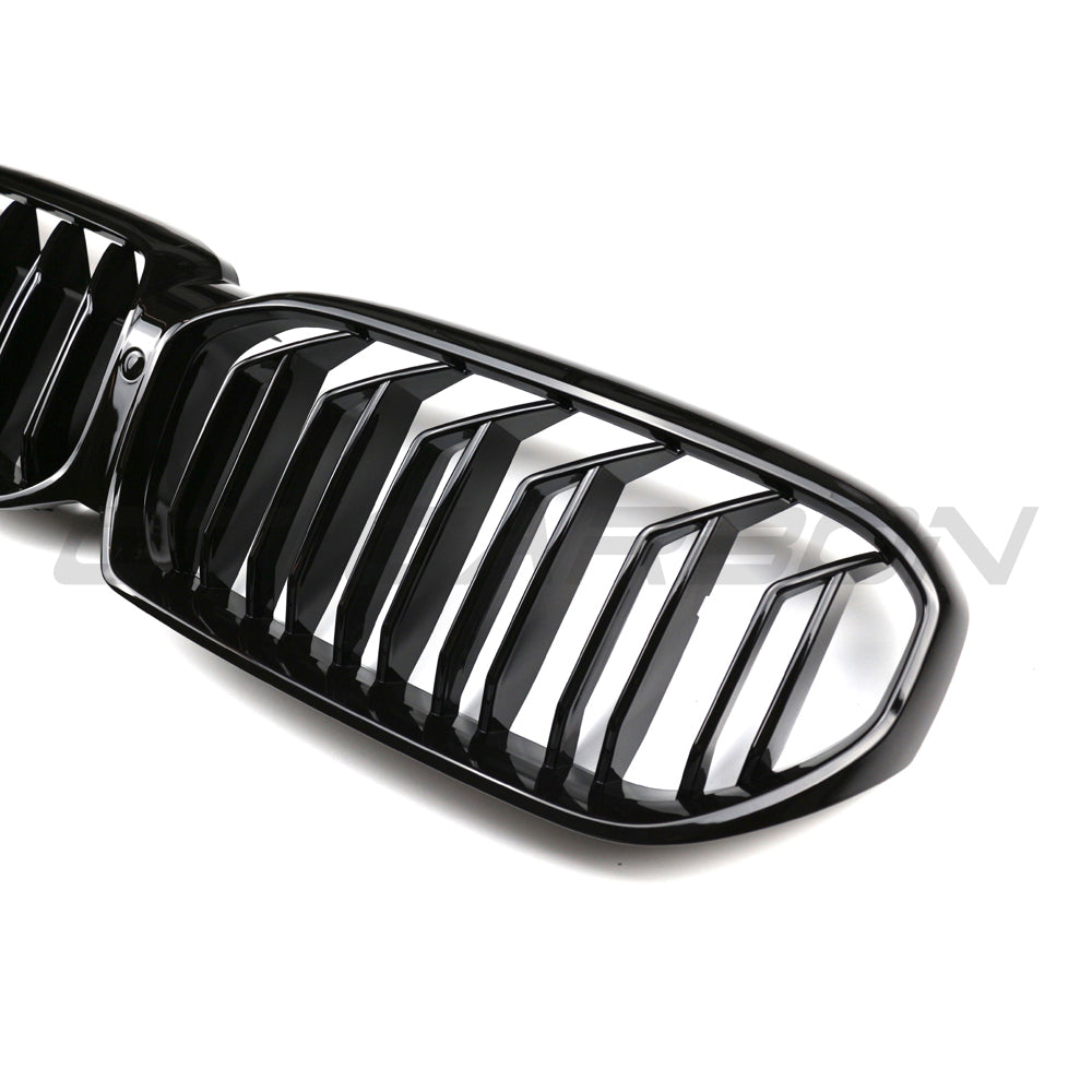 BMW 5 Series G30 G31 LCI Facelift 2021-2024 Gloss Black Twin/Double Slat Kidney Grille Set – M Sport/M Performance Style Front Radiator Grill Upgrade Replacement for Saloon & Touring | BLAK by CT