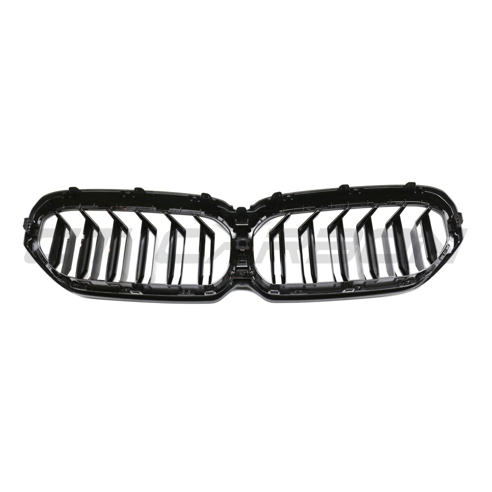 BMW 5 Series G30 G31 LCI Facelift 2021-2024 Gloss Black Twin/Double Slat Kidney Grille Set – M Sport/M Performance Style Front Radiator Grill Upgrade Replacement for Saloon & Touring | BLAK by CT