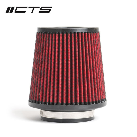 CTS Turbo CTS-AF-800 95mm (3.75") Short Tapered Cone Intake/Induction Air Filter – Direct Replacement for CTS-IT-800 – Fits BMW N55 F-Series M135i M235i 335i 435i M2 – Low-Profile Universal 95mm Performance Filter Element + Clamp (CTS-IT-800-20/30)