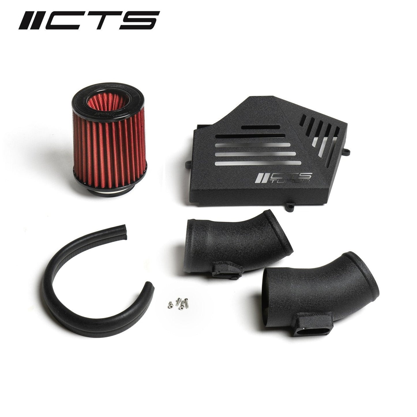 CTS Turbo Cold Air Intake & Induction Kit for BMW B38/B48 – X1 F48, X2 F39, 228i F44 (18i 20i 20ix 25ix) | Open Cone Heat-Shielded Performance Air Filter System | CTS-IT-166-B