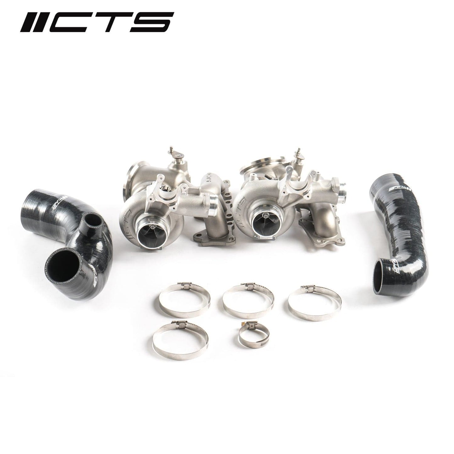 CTS Turbo Stage 2+ S55 Twin Turbocharger Upgrade  BMW F87 M2 Competition, F80 M3, F82/F83 M4  Bolt-On, Brand New, No Core, VSR Balanced, Silicone Inlets