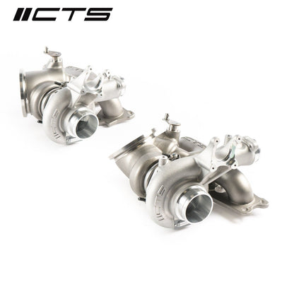 CTS Turbo Stage 2+ S55 Twin Turbocharger Upgrade  BMW F87 M2 Competition, F80 M3, F82/F83 M4  Bolt-On, Brand New, No Core, VSR Balanced, Silicone Inlets