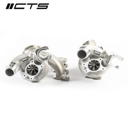 CTS Turbo S58 Twin Turbo Upgrade Kit - Fits BMW G80/G81 M3, G82/G83 M4, G87 M2, F97 X3M, F98 X4M - Bolt-On Plug-and-Play Twin-Scroll Hybrid Turbochargers, Stage 2+, No Core, 825-900whp Potential