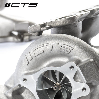 CTS Turbo S58 Twin Turbo Upgrade Kit - Fits BMW G80/G81 M3, G82/G83 M4, G87 M2, F97 X3M, F98 X4M - Bolt-On Plug-and-Play Twin-Scroll Hybrid Turbochargers, Stage 2+, No Core, 825-900whp Potential