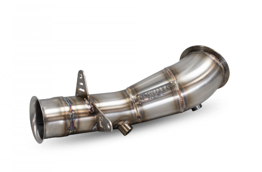 BMW M235i N55 EWG F22/F23 F2x Coupe/Convertible 2014-2016 4in (100mm) Decat/Race Turbo Downpipe - Catless Cat Delete Test/Front Pipe by Scorpion Exhaust - Fits OEM or Scorpion Cat-Back - Stage 2 Track Use