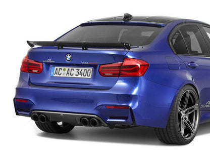 AC Schnitzer Carbon Fibre Low-Mount Rear Wing Spoiler for BMW M3 F80 (2014-2018) - Carbon Fiber Bootlid/Trunk Aerofoil | Genuine ACS Performance Wing for Saloon/Sedan | Track/Motorsport Style
