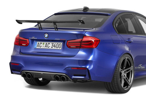 AC Schnitzer Carbon Fibre Low-Mount Rear Wing Spoiler for BMW M3 F80 (2014-2018) - Carbon Fiber Bootlid/Trunk Aerofoil | Genuine ACS Performance Wing for Saloon/Sedan | Track/Motorsport Style