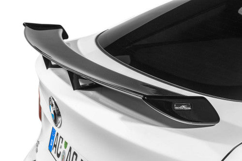 AC Schnitzer Carbon Fibre Rear Wing Spoiler for BMW X6 F16 (2014-2019) – Performance Tailgate Boot Spoiler / Aerofoil – Gloss Carbon with Black Mounts – X6 SUV Coupe Styling Body Kit Upgrade
