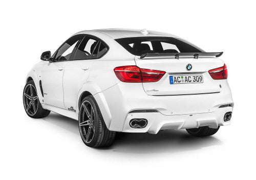 AC Schnitzer Carbon Fibre Rear Wing Spoiler for BMW X6 F16 (2014-2019) – Performance Tailgate Boot Spoiler / Aerofoil – Gloss Carbon with Black Mounts – X6 SUV Coupe Styling Body Kit Upgrade