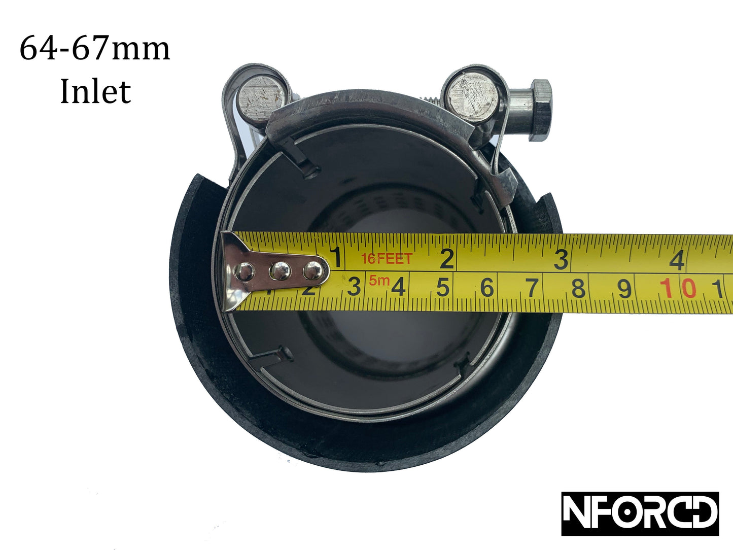 BMW Carbon Fibre/Carbon Fiber Exhaust Tips Tailpipe Trims/Finishers/Covers – M Style Slip-On Clamp-On Gloss Carbon with Silver Inlet – 60-63mm or 64-67mm – Fits M2 M3 M4 F/G Series, Twin or Quad Exit – UK Stock