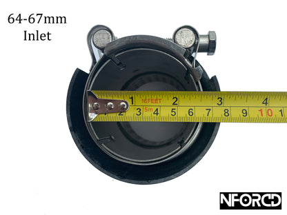 BMW M Performance Style Carbon Fibre Exhaust Tips  Blue | Hidden Clamp | 6063mm / 6467mm | Clampâ€‘On Fit | UK Stock