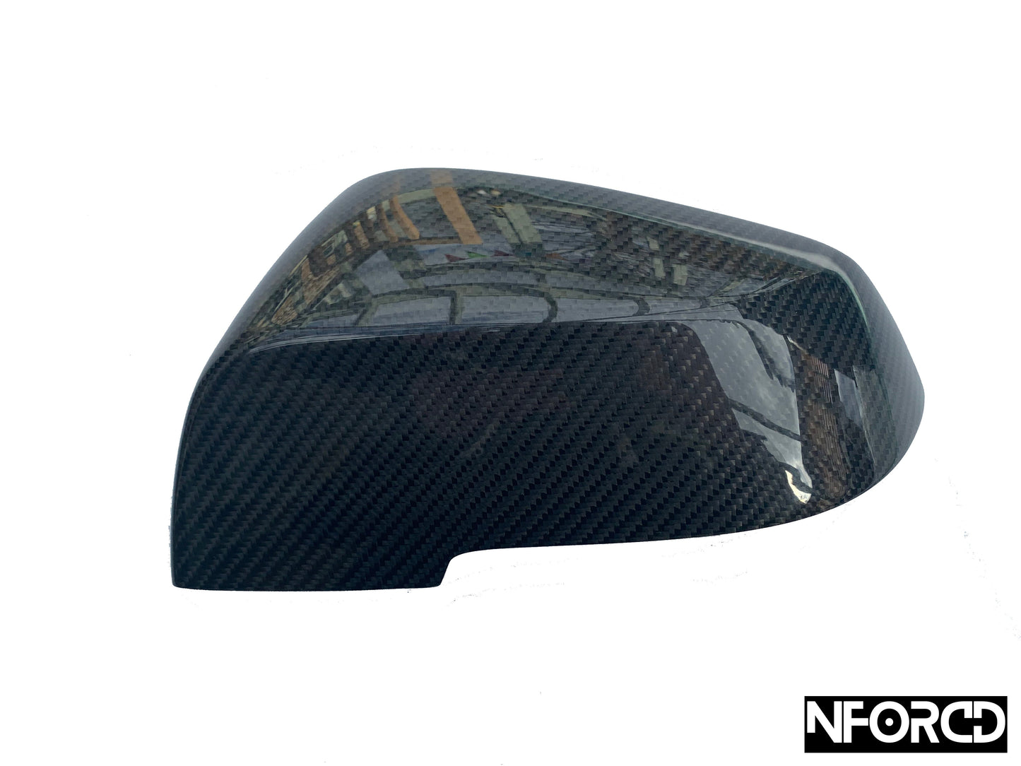 BMW Carbon Fiber/Fibre Wing Mirror Covers, Side Mirror Caps/Shells – Real Gloss Carbon OEM-Style Replacement – F20 F21 F22 F23 F30 F31 F34 F32 F33 F36 X1 E84 – 1 2 3 4 Series – Pair Left & Right