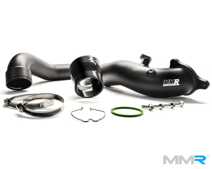 MMR High-Flow Aluminium Charge Pipe Kit for BMW B58 - M140i M240i 340i 440i 540i 640i 740i X3 M40i X4 M40i (F20 F21 F22 F23 F30 F31 F32 F33 G30 G31 G11 G12 G01 G02) - Turbo Intercooler Chargepipe Upgrade, Direct OE Replacement