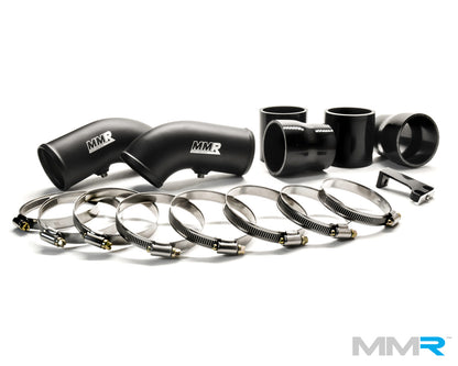 MMR Performance Aluminium Charge/Boost Pipe Kit for BMW S63 F1x - F10 M5 (2011-2016) & F12/F13 M6 (2012-2019) | High-Flow Turbo Hardpipes, Intercooler/Charge Air Piping, Direct OE Replacement, CNC Ends, 1/8 NPT Meth/Water Port, Boost Leak Fix
