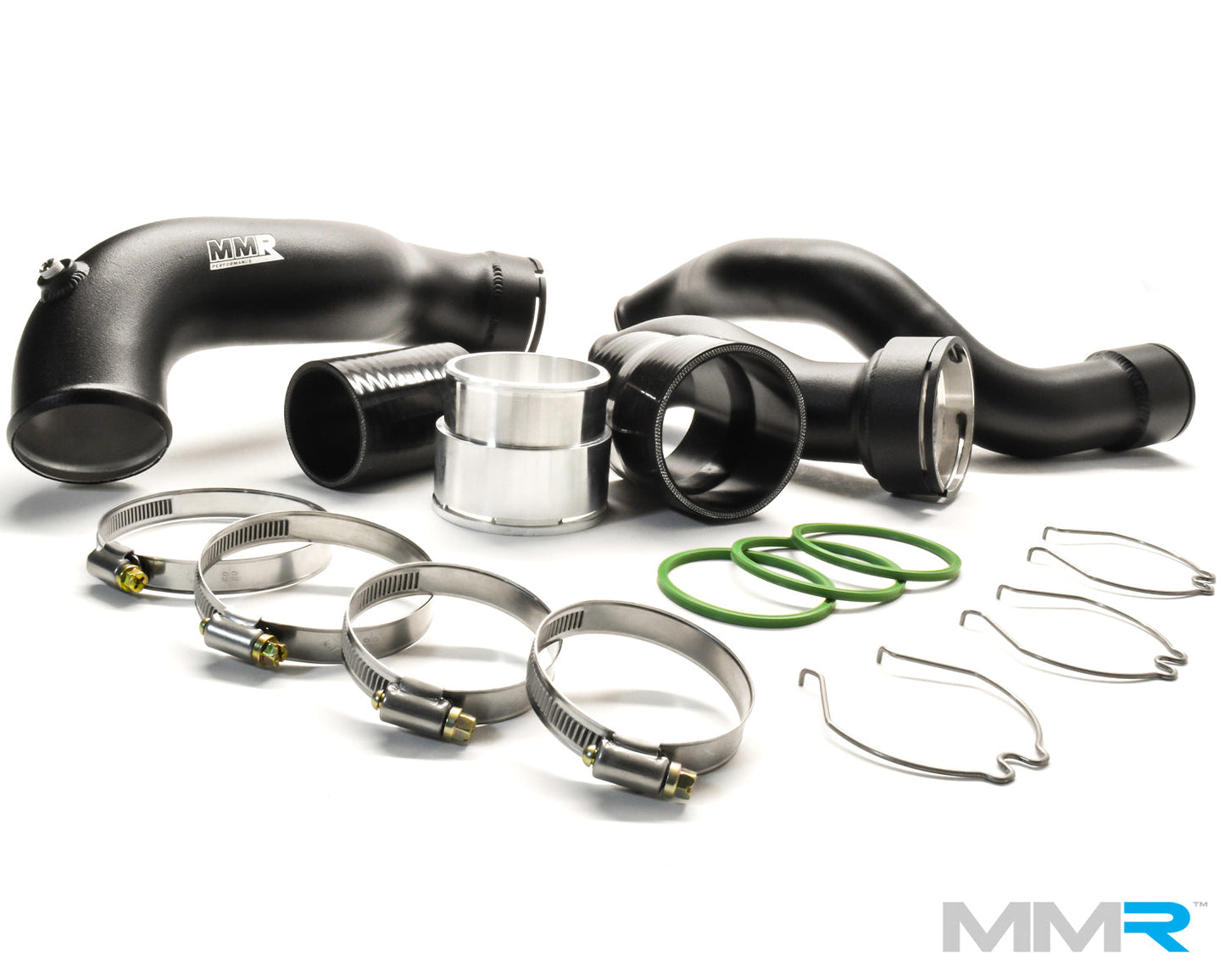 MMR Alloy Charge Pipe & Boost Pipe Kit for BMW Mini Cooper S F56 F55 F54 Clubman (B48 2.0T) - F5x Intercooler Piping/Hard Pipe Upgrade, Turbo Outlet & Throttle Pipes, Hot & Cold Side, OE Replacement