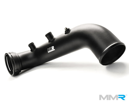 BMW N54 Charge Pipe/Chargepipe Kit by MMR | High-Flow Aluminium | 135i, 335i, 1M | E82 E88 E90 E91 E92 E93 (2006-2012) | CNC Ends, 1/8 NPT Meth Bung, Black