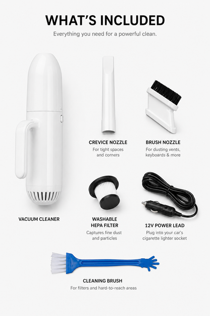 Dry & Wet Handheld Vacuum Cleaner