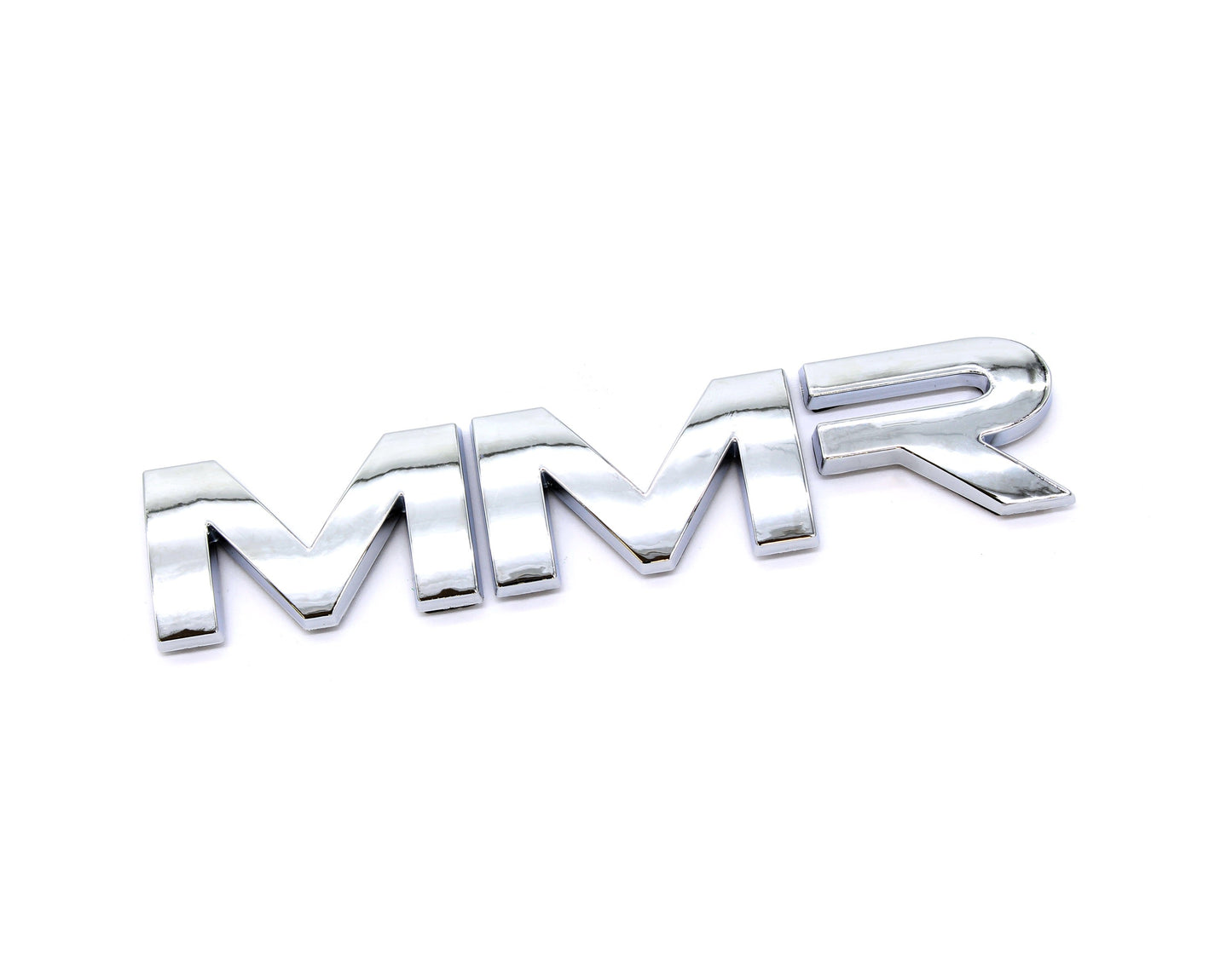 MMR 100mm Car Badge Emblem – OEM-Style Universal Stick-On Logo, Injection-Moulded ABS, 3M Self-Adhesive – Chrome or Gloss Black – Grille/Grill, Boot/Trunk, Fender/Wing, Interior Replacement Insignia (MMR35-1501/1502)