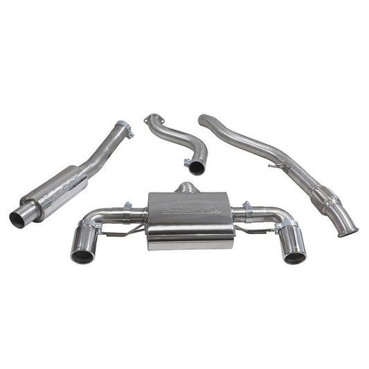 Cobra Sport Performance Cat Back Exhaust System for BMW 1 Series M135i F20/F21 (2011-2015) - 3in (76.2mm) - Resonated or Non-Resonated - Chrome, Black or Carbon Tips - Fits RWD & xDrive