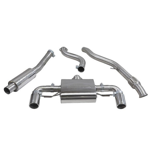 Cobra Sport BMW 1 Series M135i F20/F21 (2011-2015) Cat-Back Performance Exhaust - 3" Stainless, Dual 3.5" Tips - Resonated/Non-Res - Direct Fit, xDrive Compatible - Lifetime Warranty