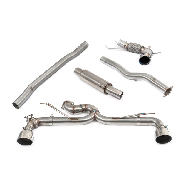 Cobra Sport BMW 1 Series F40 M135i xDrive/M135ix (2019+) Turbo-Back Exhaust | 3in/76.2mm Full System & Downpipe | Back Box Delete / Straight Pipe | Resonated or Non-Resonated | Valved or Non-Valved | De-Cat or High Flow Sports Cat