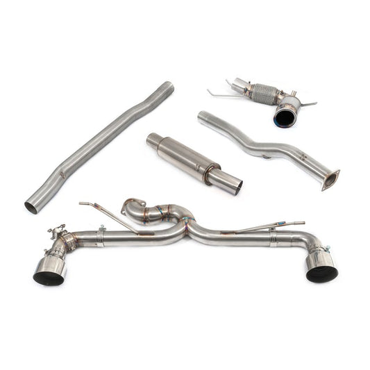 Cobra Sport BMW 1 Series F40 M135i xDrive/M135ix (2019+) Turbo-Back Exhaust | 3in/76.2mm Full System & Downpipe | Back Box Delete / Straight Pipe | Resonated or Non-Resonated | Valved or Non-Valved | De-Cat or High Flow Sports Cat