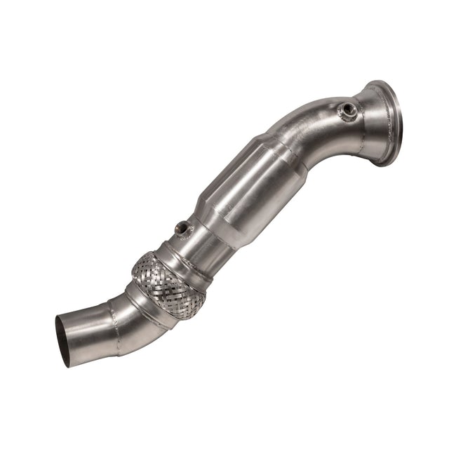 Cobra Sport BMW 1 Series M140i B58 Downpipe/Front Pipe F20 F21 LCI 2015-2019 - De-Cat (Catless) or High-Flow Sports Cat - 3.5in 88.9mm Turbo Outlet Performance Exhaust Upgrade - Decat, Cat Delete, Catted Downpipe