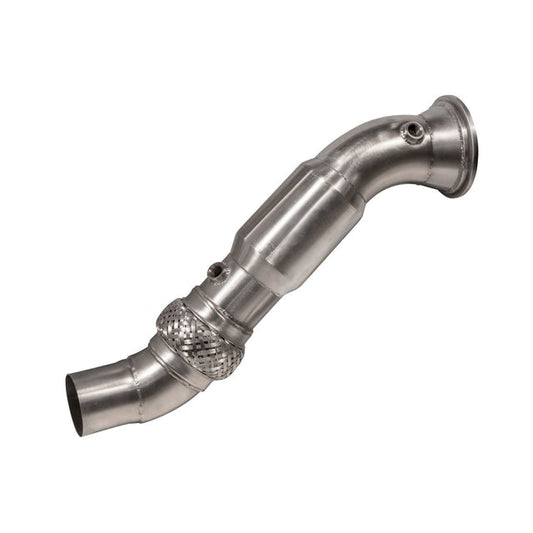 Cobra Sport BMW 1 Series M140i B58 Downpipe/Front Pipe F20 F21 LCI 2015-2019 - De-Cat (Catless) or High-Flow Sports Cat - 3.5in 88.9mm Turbo Outlet Performance Exhaust Upgrade - Decat, Cat Delete, Catted Downpipe